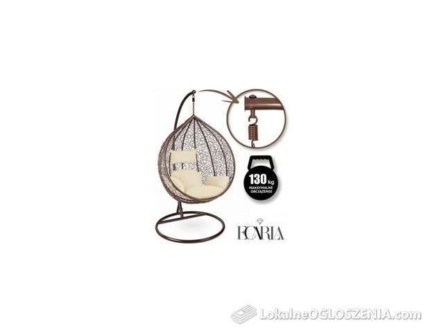 Fotel Wiszący Huśtawka Kokon Z Poduszkami Kr23Br