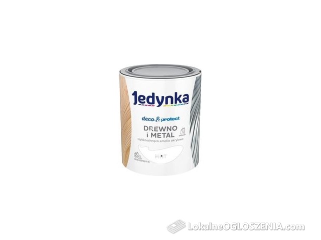 Jedynka Deco&Protect Drewno I Metal Mat, Biały 0,7L