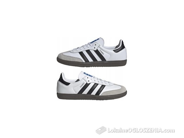 Buty młodzieżowe sportowe adidas Samba Og J IE3675 skórzane białe 38