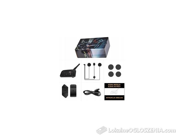 Ejeas Interkom Intercom Motocyklowy V6 Pro+ Nowa Wersja 2024 1200M