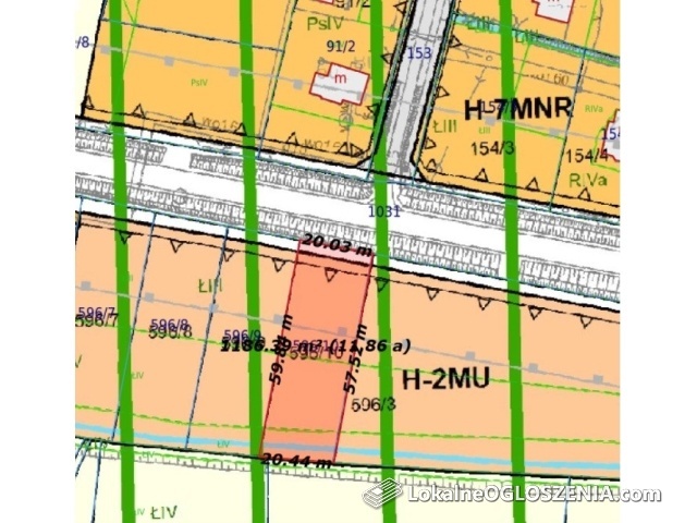 Działka mieszkaniowo-usługowa (MU) z MPZP 11,7ar - spokojna okolica