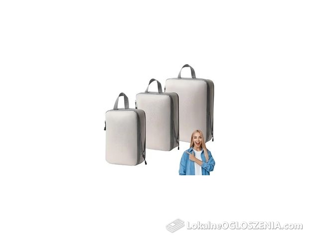 Organizer Kompresyjny do pakowania walizki Podróżne Torby Zestaw 3 szt