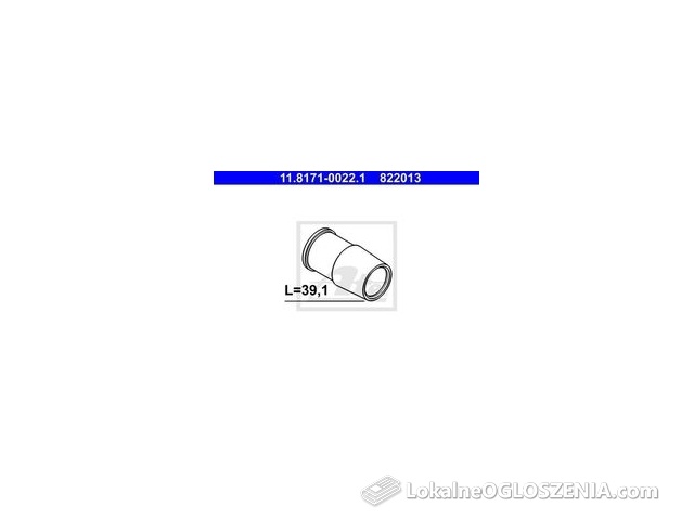 Ate Tuleja Prowadząca Zacisk Hamulcowy 11.8171 0022.1 11817100221