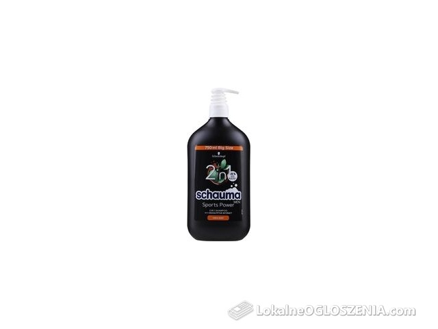 Schauma Szampon 2W1 Do Włosów I Ciała Men Sports Power 2In1 Shampoo 750 Ml