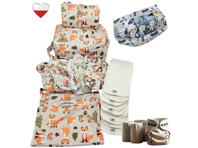 Zestaw Pieluch Wielorazowych LISKI