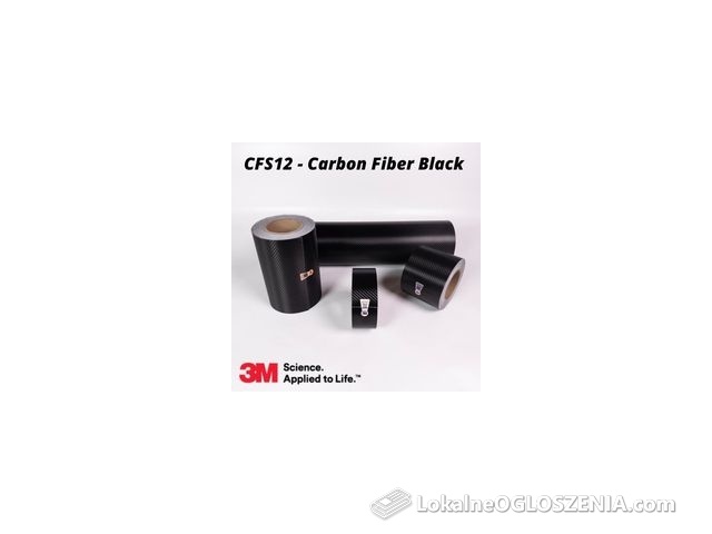 3M Folia Cfs12 50Cm Carbon Fiber Black Czarny Szer Fchcfs50