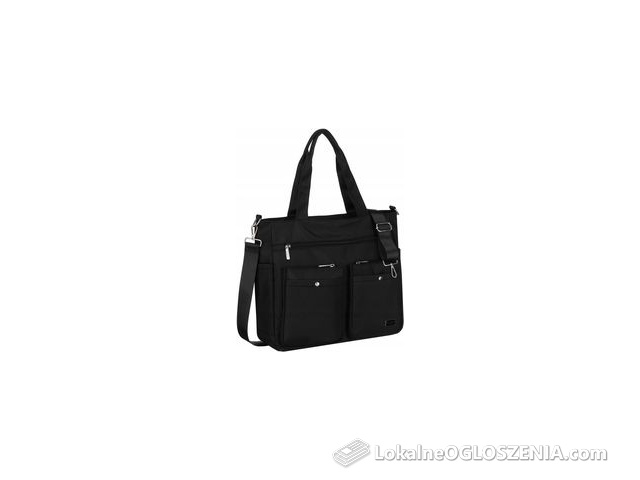 Duża torba damska shopper bag Peterson lekka pojemna na ramię na laptopa