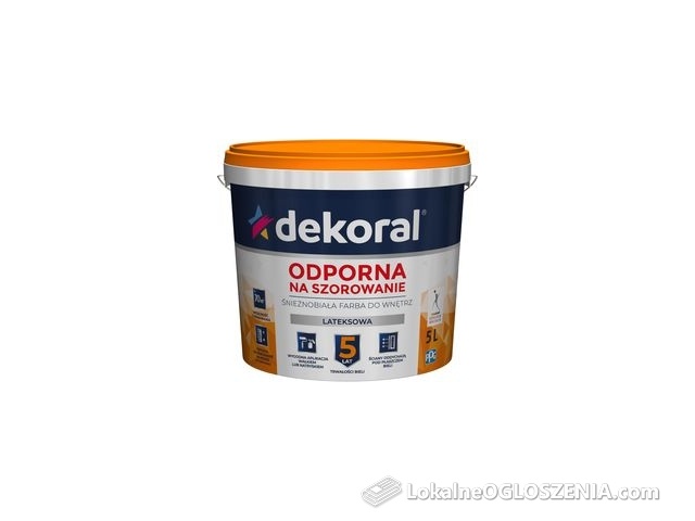 Dekoral AKRYLIT W PLUS śnieżnobiały 5L