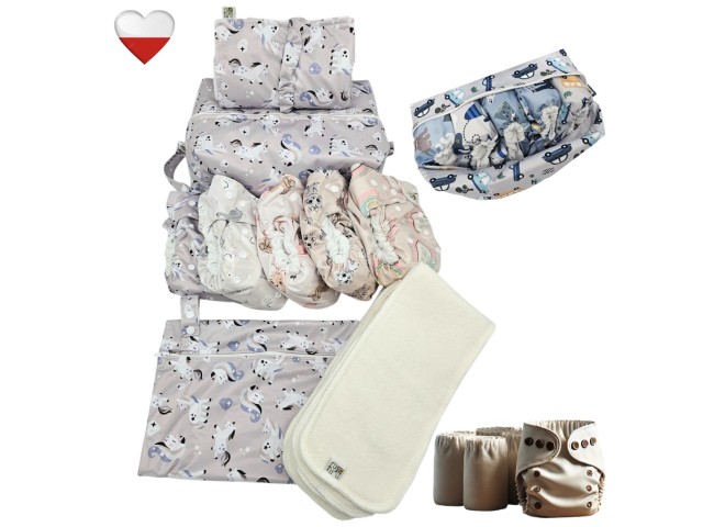 Zestaw Pieluch Wielorazowych JEDNOROŻCE