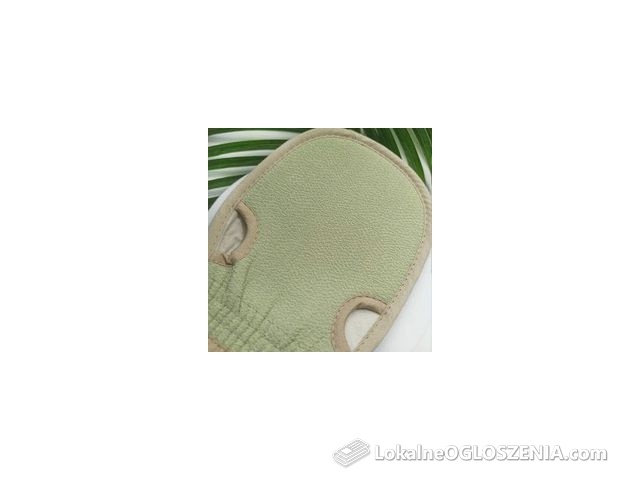 Rękawica dwustronna do peelingu i kąpieli Yeye Zielony