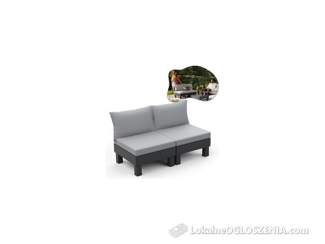 Keter Sofa Ogrodowa 2 Elements Grafitowy 257365