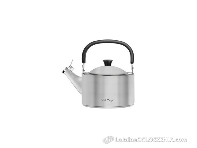 Vialli Design Czajnik Diamante Z Gwizdkiem Stalowy Matowy 1,5L (27855)