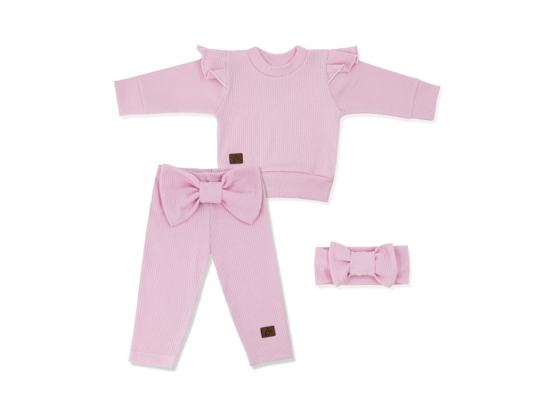 Komplet dla dziewczynki Kokarda Róż