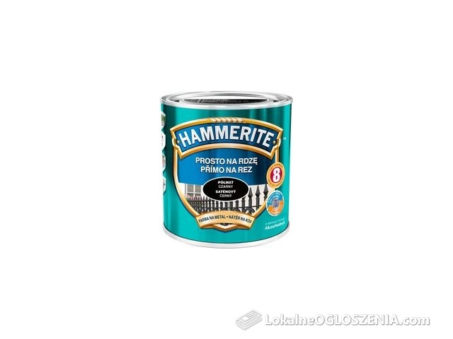 HAMMERITE PROSTO NA RDzĘ EFEKT PÓŁMAT Czarny 0,7l