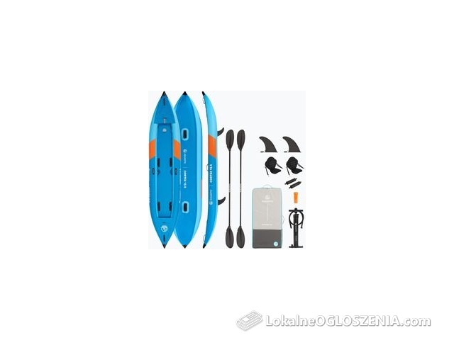 Kajak pompowany 2-osobowy AQUASTIC Cortez 13'5" 410 cm niebieski