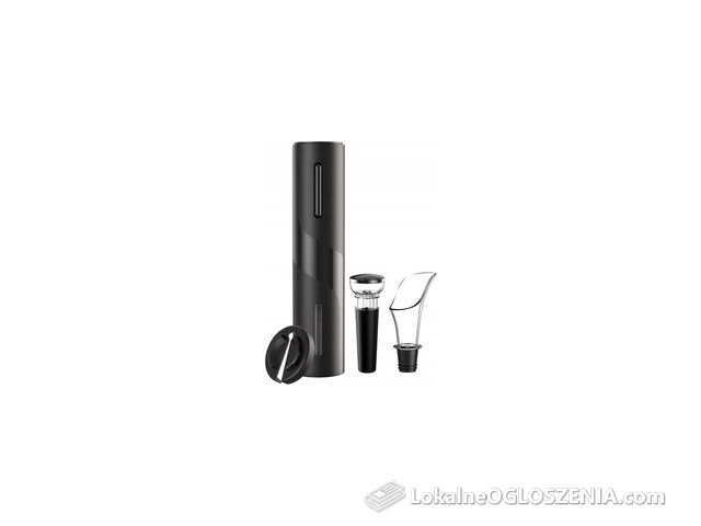 ELEKTRYCZNY KORKOCIĄG OTWIERACZ DO WINA ZESTAW