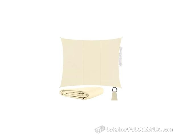 Żagiel Przeciwsłoneczny Ogrodowy Wodoodporny 3X4 M Beż Prostokąt Zacieniacz Gardlov