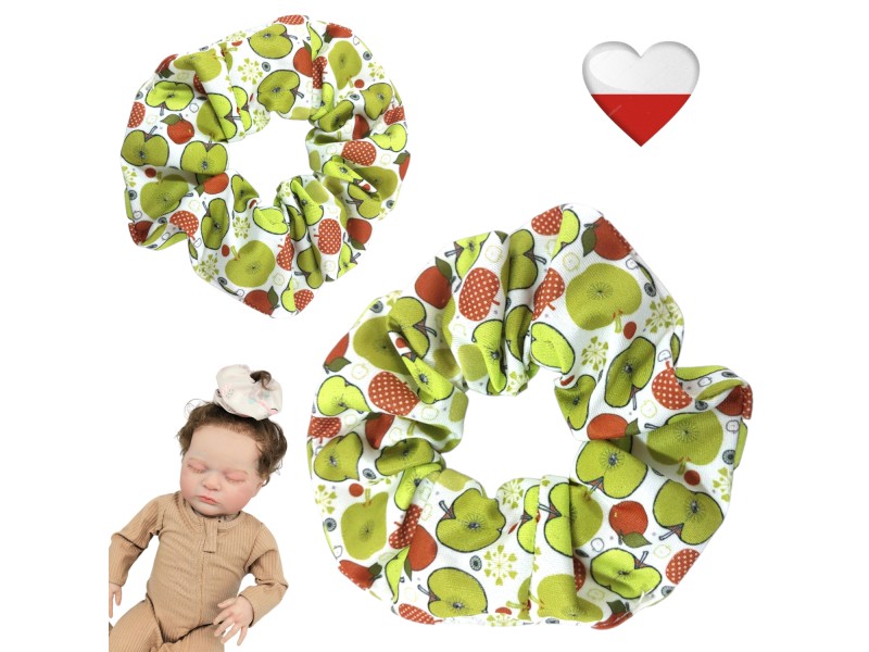 Gumka do włosów - JABŁKA mini