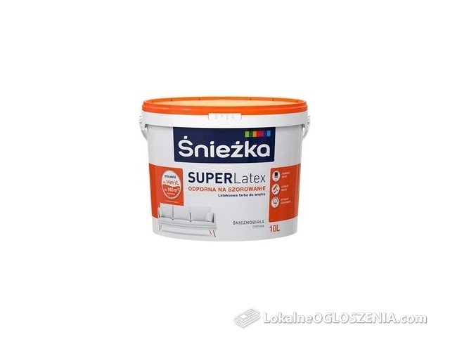 Śnieżka Super Latex Farba Lateksowa Biały Mat 10L