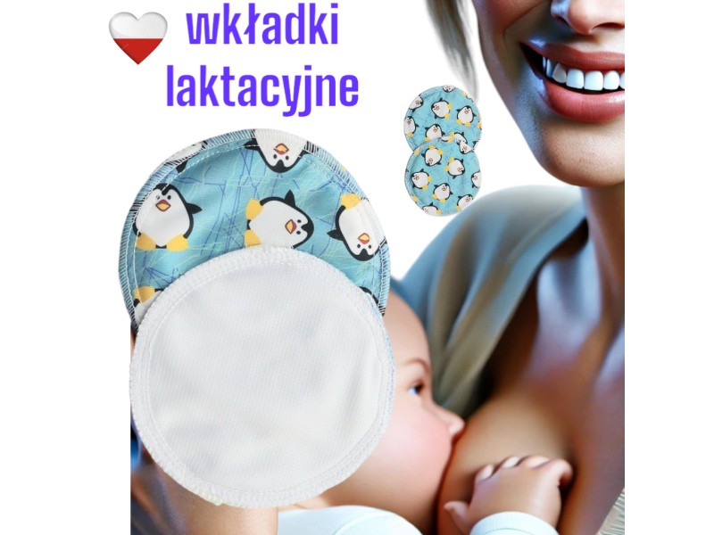 WKŁADKI LAKTACYJNE PUL coolmax - PINGWINY