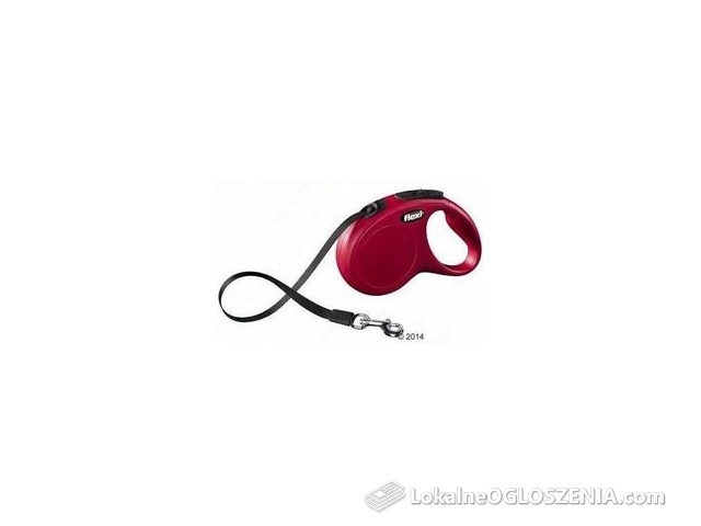 Flexi Compact Smycz Taśmowa M5M Do 25Kg Czerwona