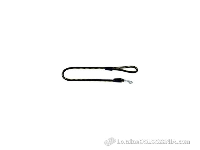 Dingo smycz z linki ø 1.2cmx80cm black+yellow 