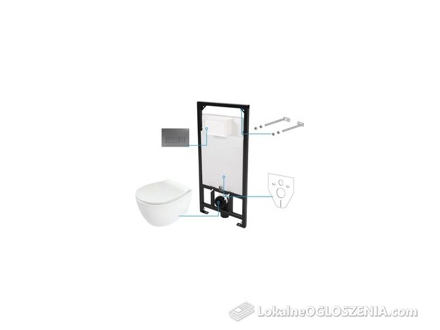 Zestaw WC podtynkowy 6 w 1 (CDLT6ZPW) - Deante